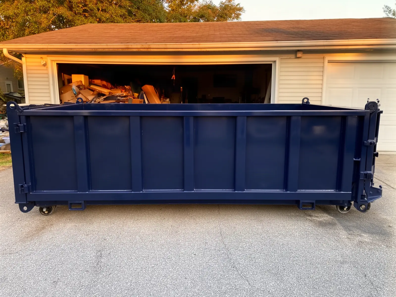 Roll-off dumpster from Tall Pine Dumpster Rental in Wilmington, NC
